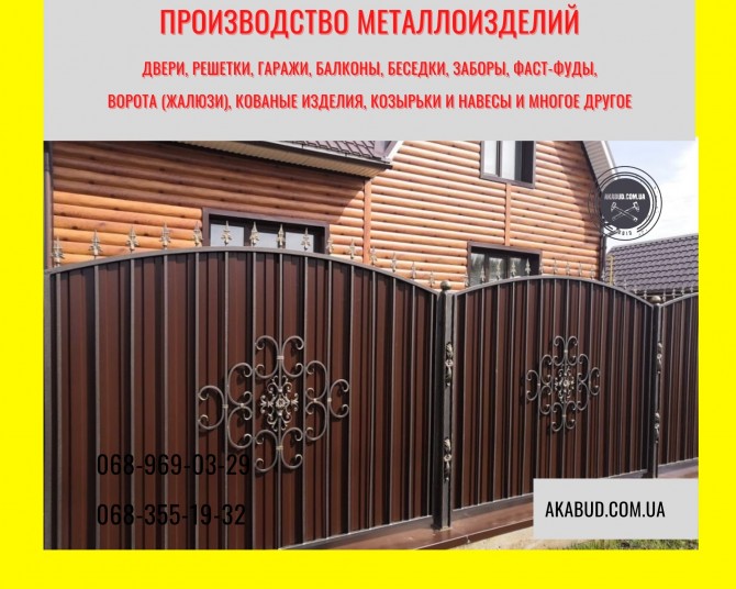 Ворота и заборы кованые и сварные в Кривом Роге и Украине - изображение 1