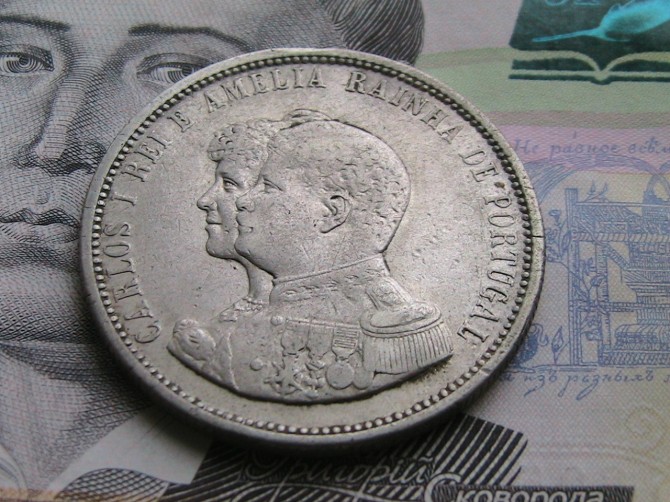 Португалия 1000 реалов 1898 Открытие Индии - изображение 1
