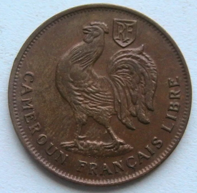 Камерун 1 Франк 1943 CAMEROUN FRANÇAIS LIBRE Сохран ООН - изображение 1