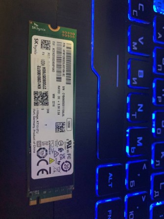 Швидкісний накопичувач Ssd m2 NvMe Pcie SK Hynix 128гб 2280 + Windows - изображение 1