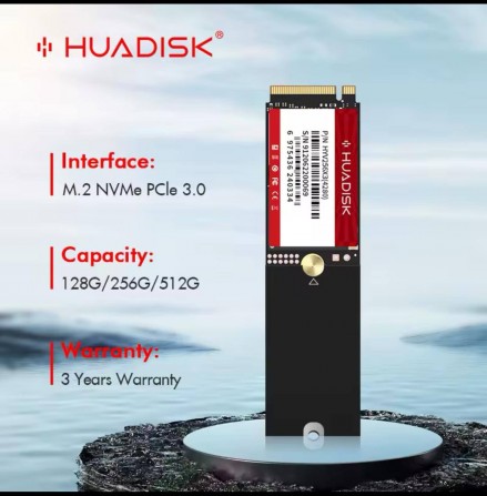 Швидкісний накопичувач Ssd m2 NvMe Pcie HuaDisk 128gb 2242-2280 - изображение 1