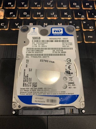 He’s 2.5 Sata WD Blue 500gb + Windows - изображение 1