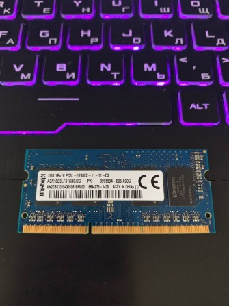 Sodimm DDR3L Kingston 2gb 12800S - изображение 1