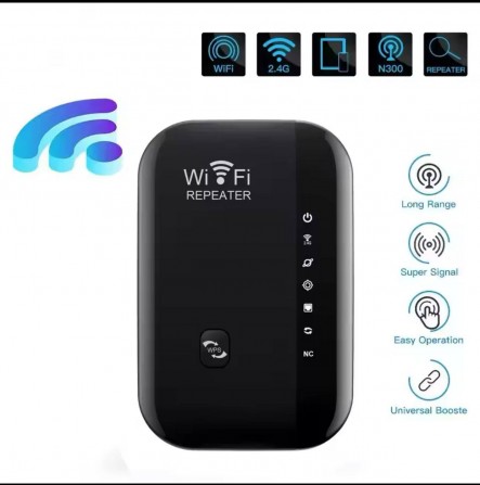 Репітер/Посилювач сигнала wifi. Нові, чорний кольор - изображение 1