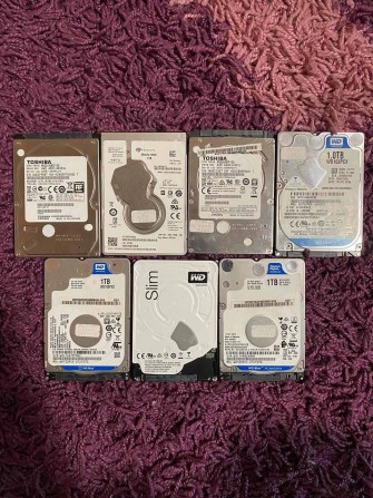 Hdd 2.5 Sata 1tb WD Blue/Seagate/Tochiba/HGST/Samsung б/у - изображение 1
