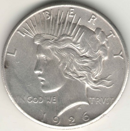 США 1 доллар 1926 Мирный доллар Peace Dollar - изображение 1