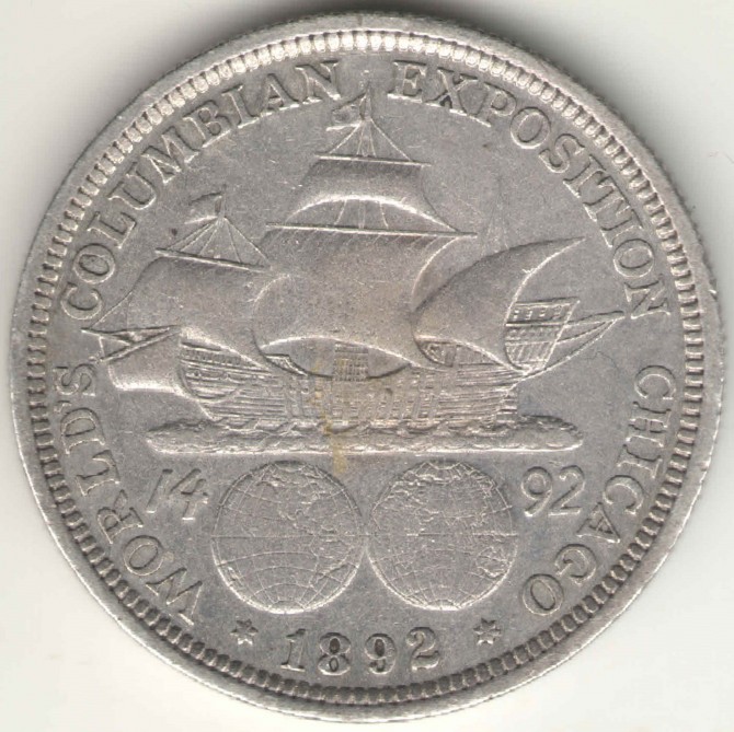 США ½ доллара 1892 Колумбийская выставка Half dollar - изображение 1