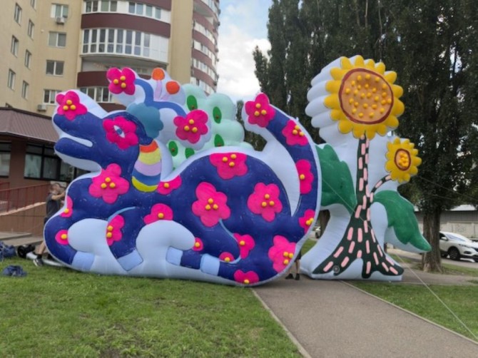 Декорации улиц надувные для оформления сцены, рекламы - изображение 1