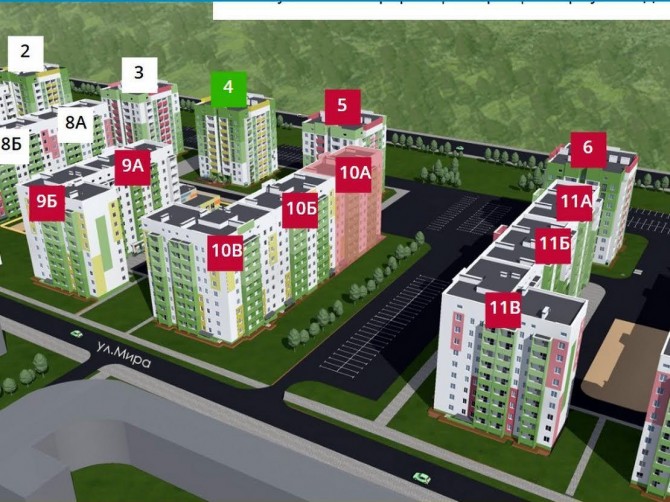 Продается 2х К. Кв. В Новострое В ЖК Мира 3 - изображение 1