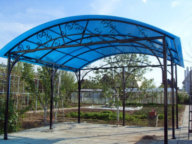 Ворота распашные. Ворота откатные. Навесы. Козырьки. Заборы. Перила - изображение 1