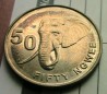 Замбия 50 нгве 2012 Слон