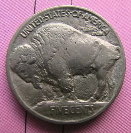 США 5 центов 1913 Buffalo Nickel Филадельфия Холм Тип 1 Редко KM# 133 - изображение 1