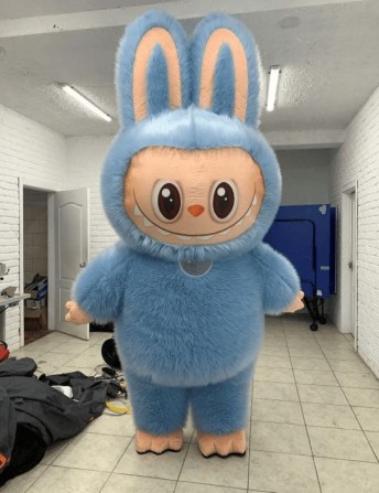 Надувной костюм Лабубу 240 см с вентилятором 4 часа работы - изображение 1