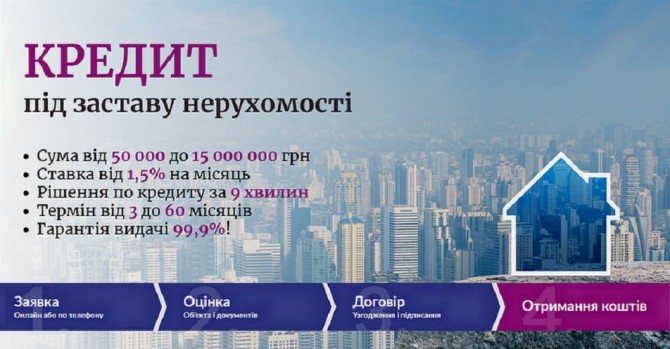 Отримати гроші під заставу будинку під 1,5% на місяць. - изображение 1