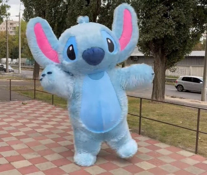 Костюм Стич надувной аниматору 250 см детские праздники, корпоративы - изображение 1