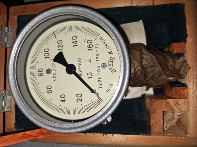 Манометр МСА1-100 (0. ..160 кгс/см2) - изображение 1