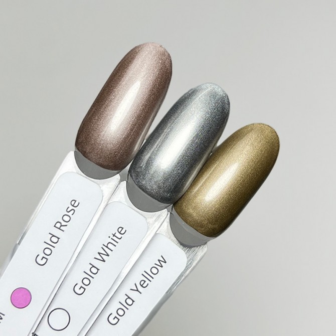 Ефект Рідкого Металу: Золота Гель-фарба Izzy Gold Yellow - изображение 1