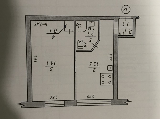 Продам 1 ком.кв.ул.Ю.Савчкеко(верх). - изображение 1