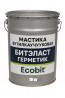 Мастика бутилкаучуковая ведро 10,0 кг БИТЭЛАСТ - ГЕРМЕТИК Ecobit