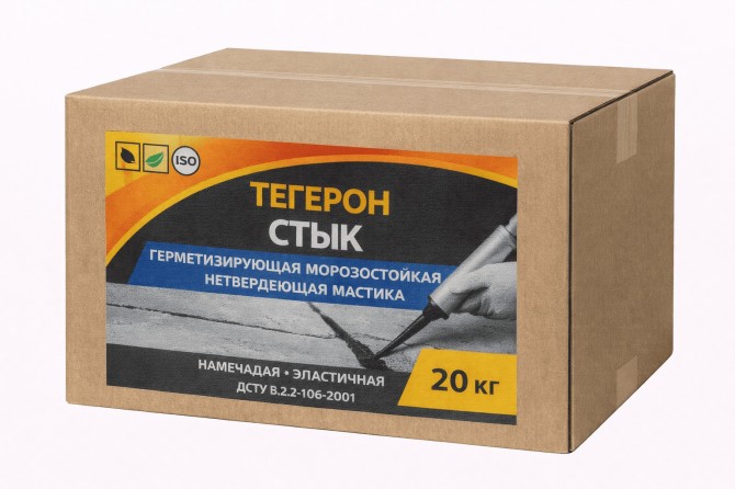 Тегерон Стык Экобит ящик 20 кг герметизирующая морозостойкая - изображение 1