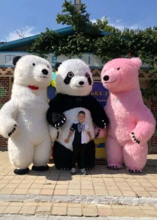 Великий білий Мішка на свята большой белый Мишка - изображение 1