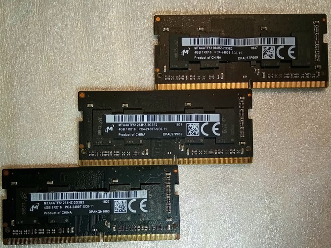 Micron Crucial DDR4 SODIMM 2400 mhz RAM DRAM 4GB PC4-19200 CL17 17 17 - изображение 1